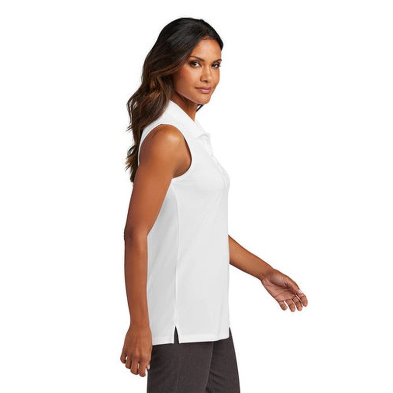 SEI Port Authority® Ladies Dry Zone® UV Micro-Mesh Sleeveless Polo - White