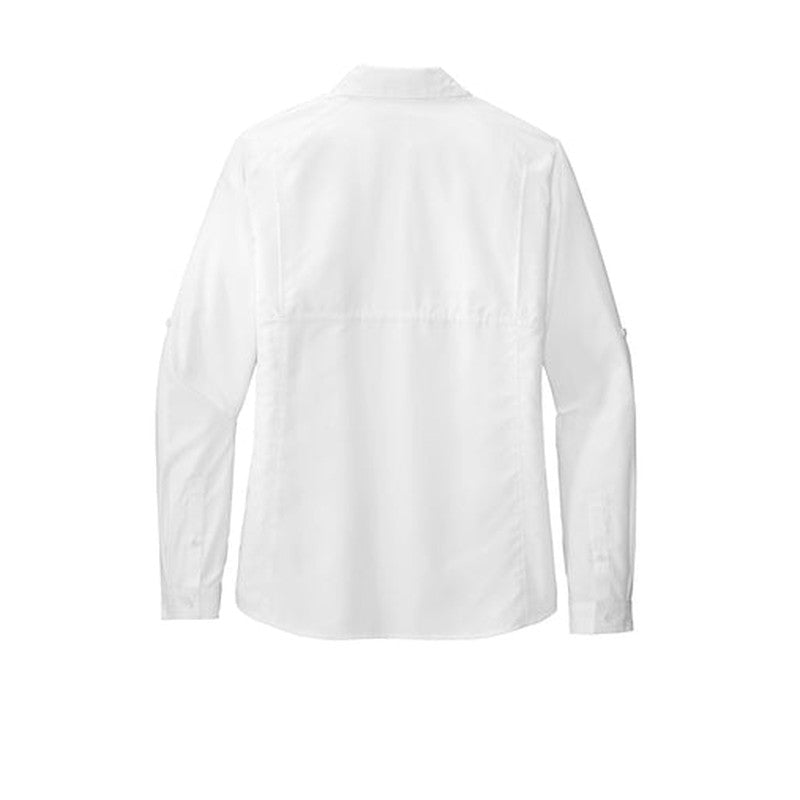 SEI Port Authority® Ladies Long Sleeve UV Daybreak Shirt - White