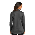 SEI Port Authority® Ladies C-FREE® Double Knit 1/4-Zip - Grey Steel Heather