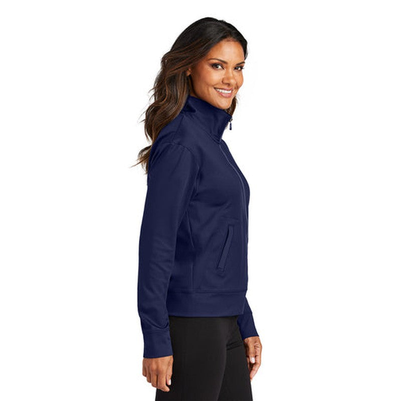 SEI Port Authority® Ladies C-FREE® Double Knit Full-Zip - True Navy
