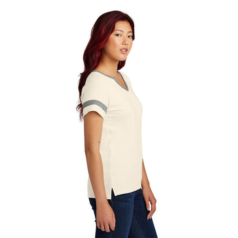 NEW SEI Sport-Tek® Ladies Halftime Notch Neck Tee - Ecru/Vintage Heather