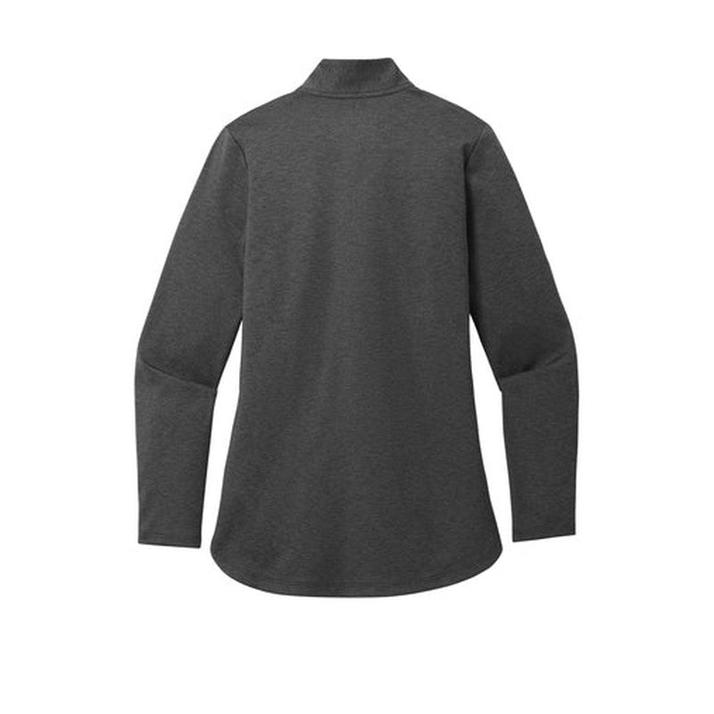 SEI Port Authority® Ladies C-FREE® Double Knit 1/4-Zip - Grey Steel Heather