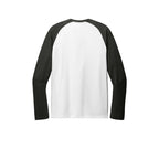 NEW SEI Allmade® Unisex Tri-Blend Long Sleeve Colorblock Raglan - Space Black/Bright White