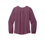 SEI Port Authority® Ladies Textured Crepe Blouse - Purple Mist