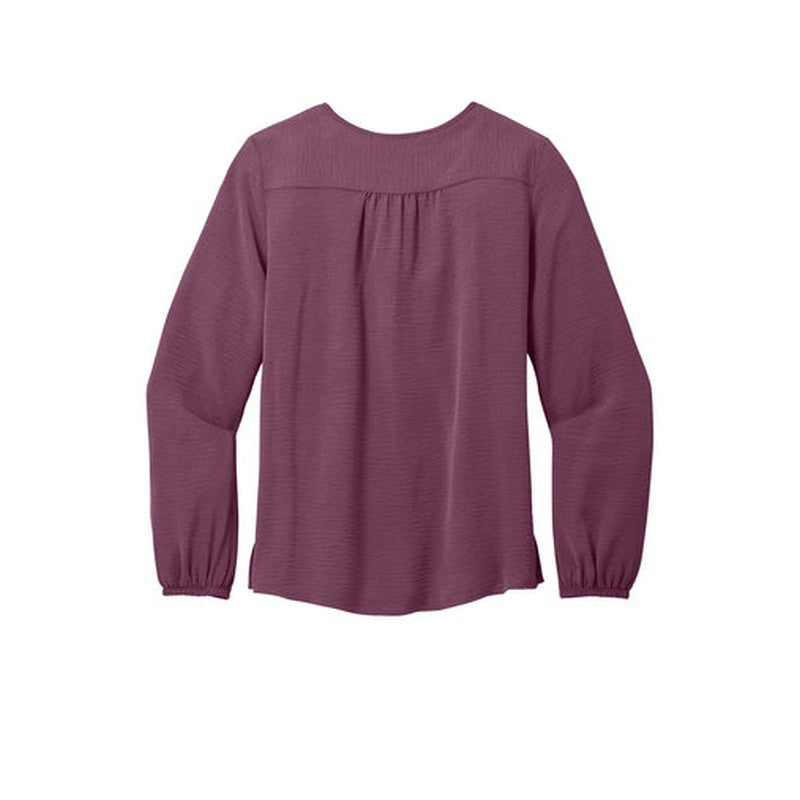 SEI Port Authority® Ladies Textured Crepe Blouse - Purple Mist