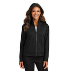 SEI Port Authority® Ladies C-FREE® Double Knit Full-Zip - Deep Black