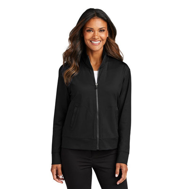 SEI Port Authority® Ladies C-FREE® Double Knit Full-Zip - Deep Black