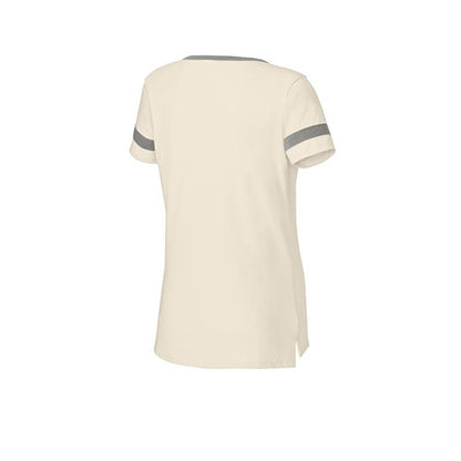 NEW SEI Sport-Tek® Ladies Halftime Notch Neck Tee - Ecru/Vintage Heather