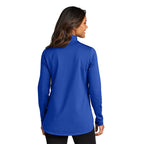 SEI Port Authority® Ladies C-FREE® Double Knit 1/4-Zip - True Royal