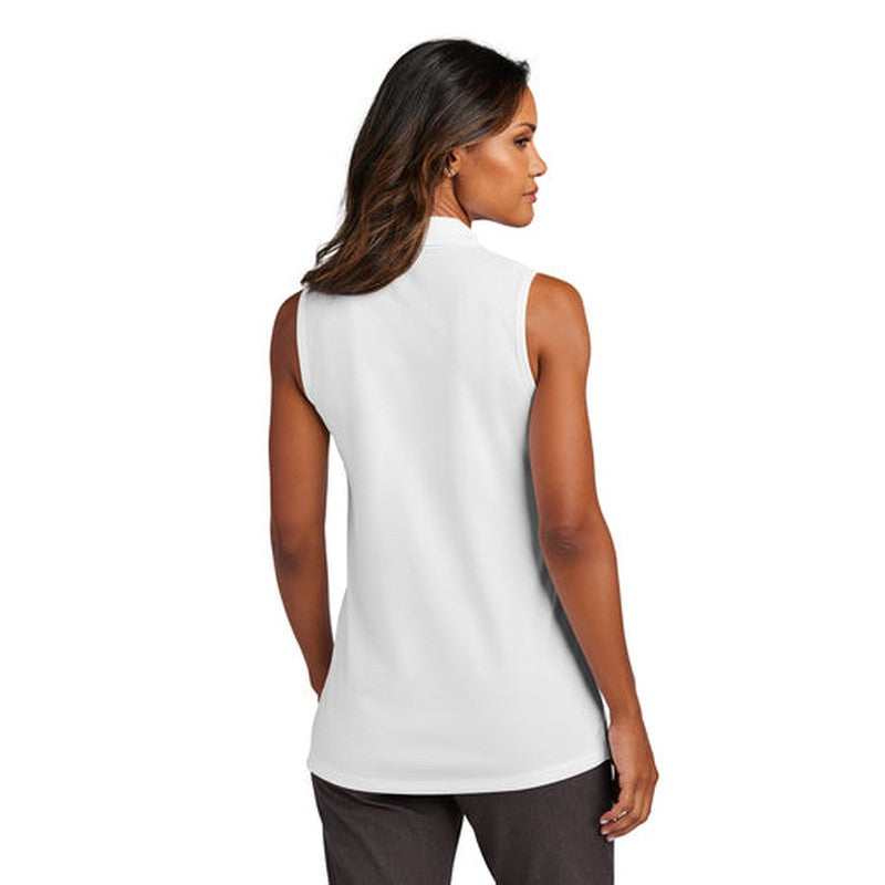 SEI Port Authority® Ladies Dry Zone® UV Micro-Mesh Sleeveless Polo - White