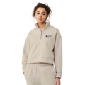 NEW SEI BELLA+CANVAS® Women’s 10-Ounce 1/2-Zip Pullover - Dust