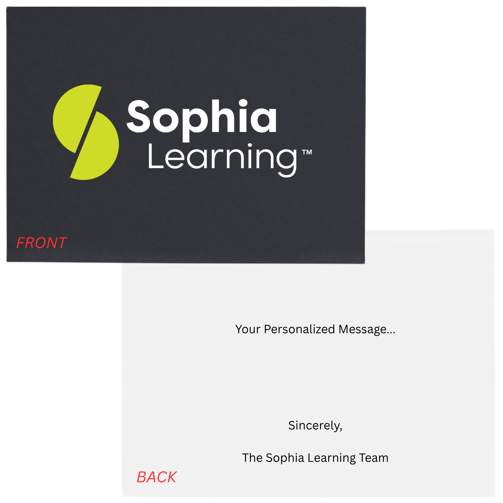 SOPHIA 5' x 7' Personalized Welcome Card