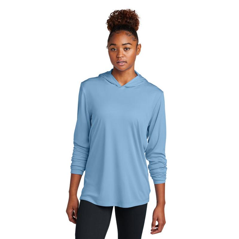 SEI TEAM BRIAN Sport-Tek® Posi-UV® Pro Long Sleeve Hoodie - Light Blue