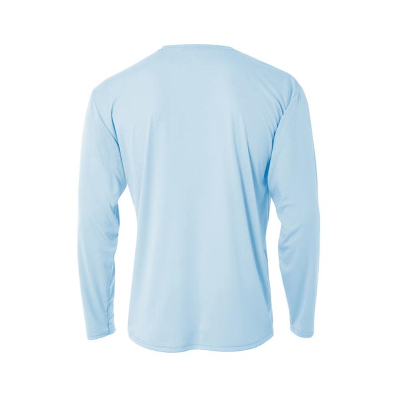 SEI TEAM BRIAN A4 Youth Cooling Performance Long Sleeve Tee - Pastel Blue