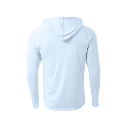 SEI TEAM BRIAN A4 Cooling Performance Long Sleeve Hooded Tee - Pastel Blue