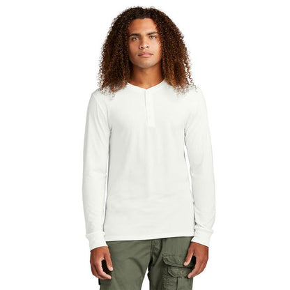 SEI TEAM BRIAN District® Perfect Tri® Long Sleeve Henley - Natural