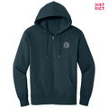 SEI-District® Perfect Weight® Fleece Full-Zip Hoodie - Navy