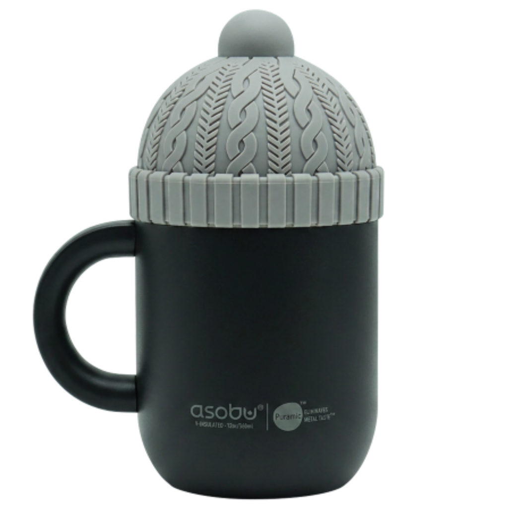 SEI Asobu Happy Hats Mug - Black/Grey