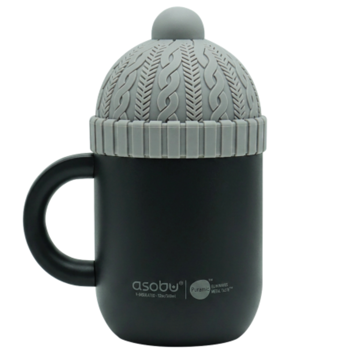 SEI Asobu Happy Hats Mug - Black/Grey