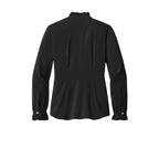NEW SEI Brooks Brothers® Women’s Long Sleeve Ruffle Collar Blouse - Black