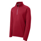 Sport-Wick® Textured 1/4-Zip Pullover - RED