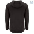 SEI Cutter & Buck Prospect Recycled Featherlight Stretch Mens Hooded Pullover - Black