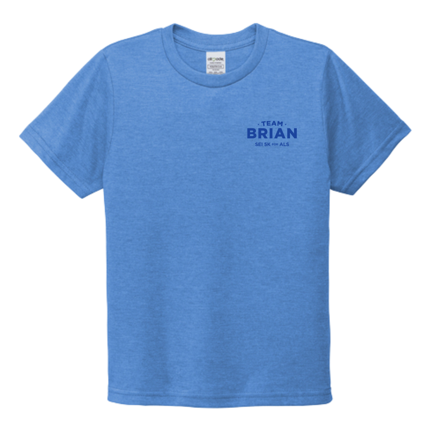 SEI TEAM BRIAN Allmade® Youth Tri-Blend Tee - Azure Blue