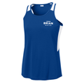 SEI TEAM BRIAN Sport-Tek® Women’s Club Track Tank - True Royal/White