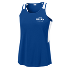 SEI TEAM BRIAN Sport-Tek® Women’s Club Track Tank - True Royal/White