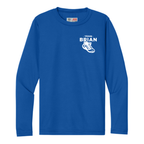 SEI TEAM BRIAN A4 Youth Cooling Performance Long Sleeve Tee - Royal