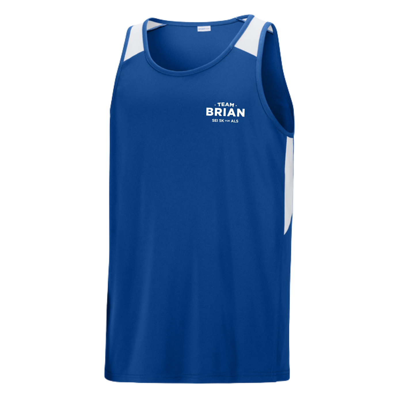 SEI TEAM BRIAN Sport-Tek® Club Track Tank - True Royal/White