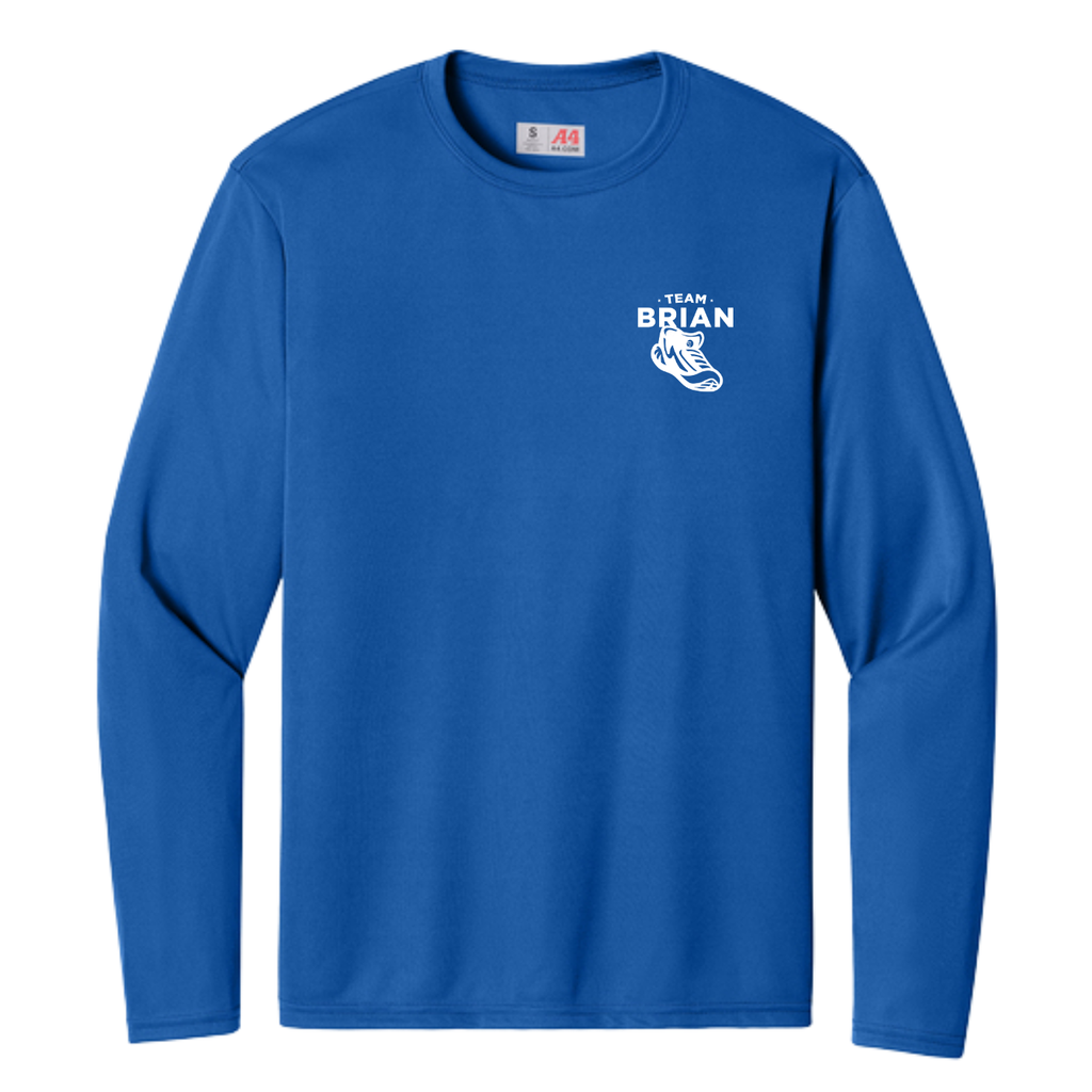 SEI TEAM BRIAN A4 Cooling Performance Long Sleeve Tee - Royal