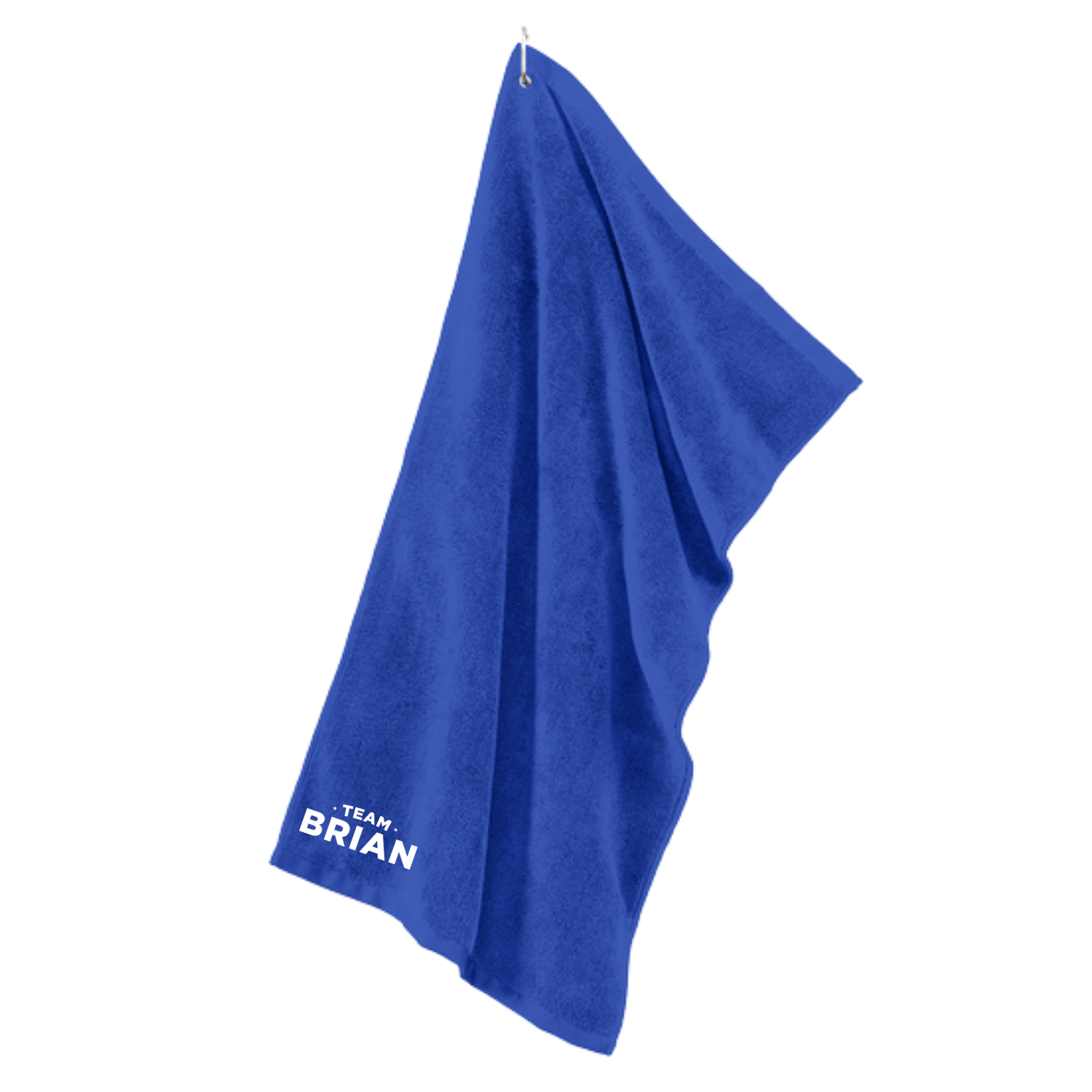 SEI TEAM BRIAN Port Authority® Grommeted Microfiber Golf Towel - Royal