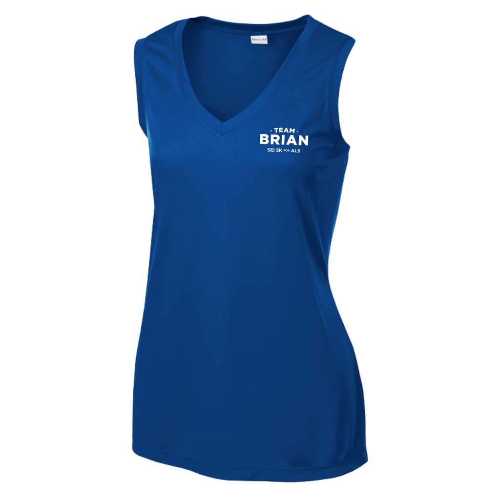 SEI TEAM BRIAN Sport-Tek® Women's Sleeveless PosiCharge® Competitor™ V-Neck Tee - True Royal