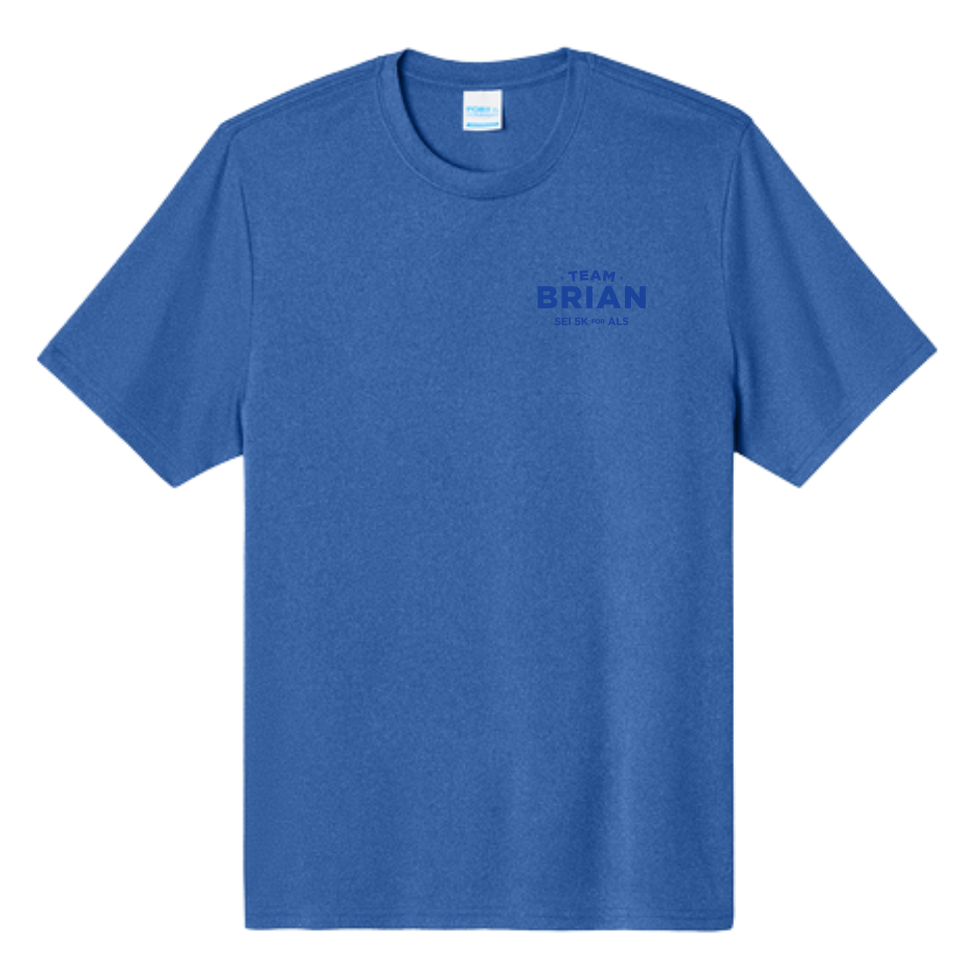 SEI TEAM BRIAN Port & Co™ Heather Performance Tee - True Royal Heather