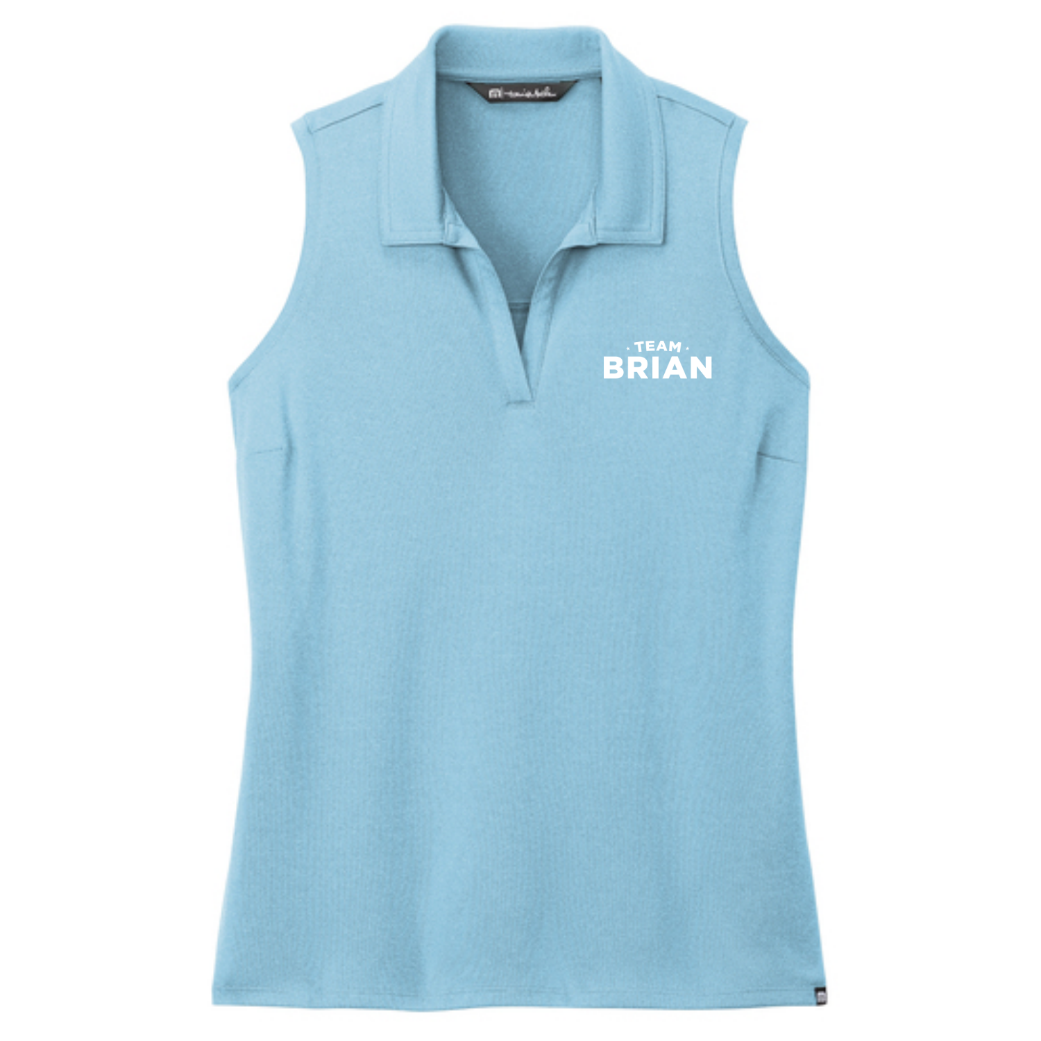 SEI TEAM BRIAN TravisMathew Women's Coto Performance Sleeveless Polo - Brilliant Blue Heather