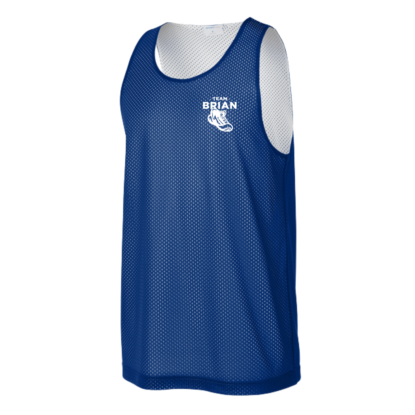 SEI TEAM BRIAN Sport-Tek® PosiCharge® Reversible Mesh Tank - True Royal/White