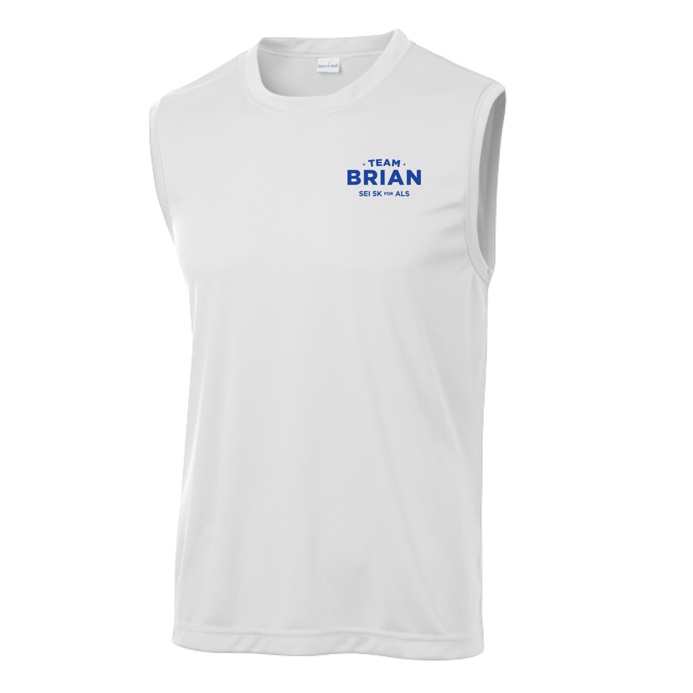 SEI TEAM BRIAN Sport-Tek® Sleeveless PosiCharge® Competitor™ Tee - White