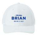 SEI TEAM BRIAN Sport-Tek® Pro-Cut Adjustable Cap - White
