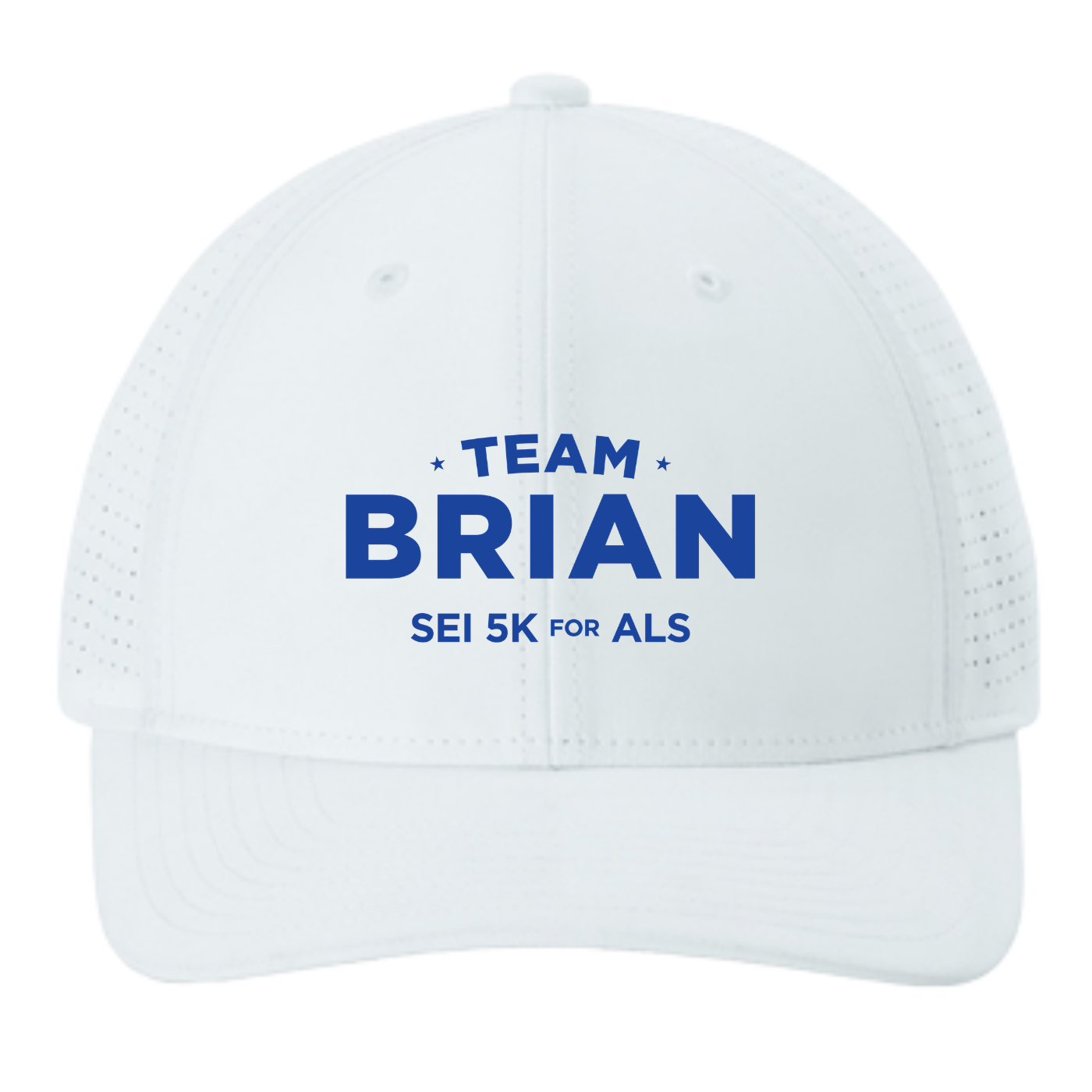 SEI TEAM BRIAN Sport-Tek® Pro-Cut Adjustable Cap - White