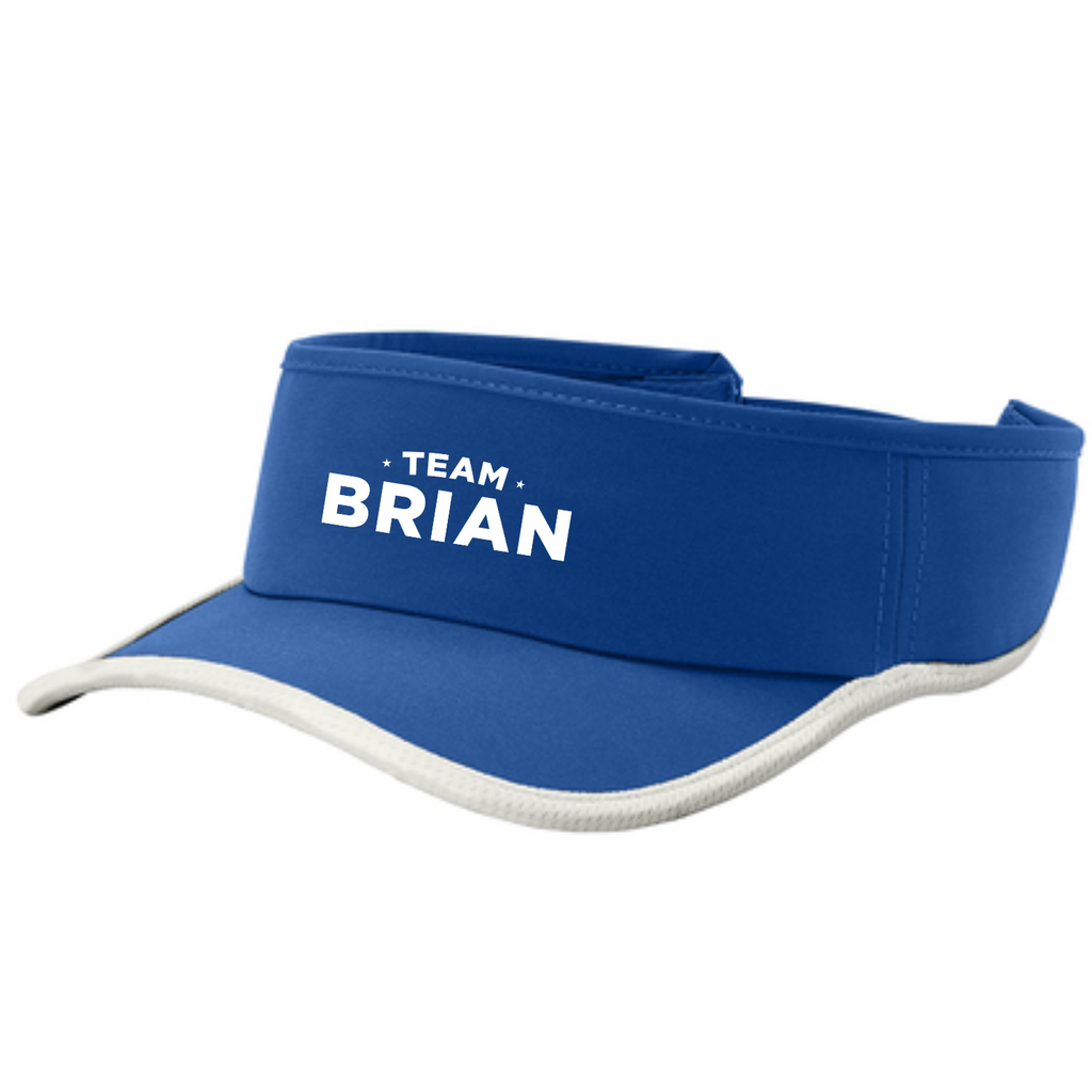 SEI TEAM BRIAN Sport-Tek® Repeat Visor - Royal/White