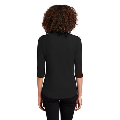 NEW - OGIO ® Ladies Jewel Henley - Blacktop