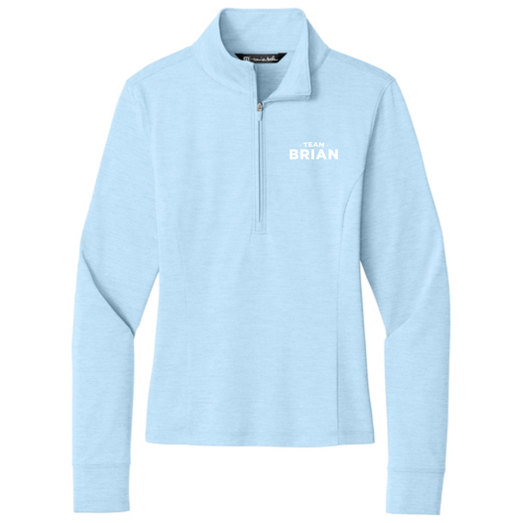 SEI TEAM BRIAN GOLF TravisMathew Women’s Onward 1/2-Zip - Airy Blue Heather