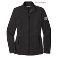 SEI Ladies Collective Striated Fleece Jacket-Deep Black Heather