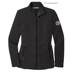 SEI Ladies Collective Striated Fleece Jacket-Deep Black Heather