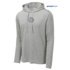 NEW SEI-Sport-Tek ® PosiCharge ® Tri-Blend Wicking Long Sleeve Hoodie-Light Grey Heather