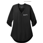 NEW SEI Port Authority® Ladies City Stretch 3/4-Sleeve Tunic - Black