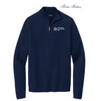 NEW Brooks Brothers® Cotton Stretch 1/4-Zip Sweater - Navy Blazer