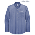 NEW - Brooks Brothers® Wrinkle-Free Stretch Pinpoint Shirt - Cobalt Blue