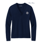 NEW SEI  Brooks Brothers® Women’s Cotton Stretch V-Neck Sweater - Navy Blazer